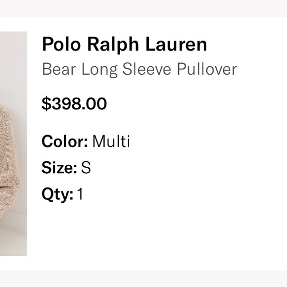 Polo Ralph Lauren Bear longsleeve pullover - Picture 7 of 12
